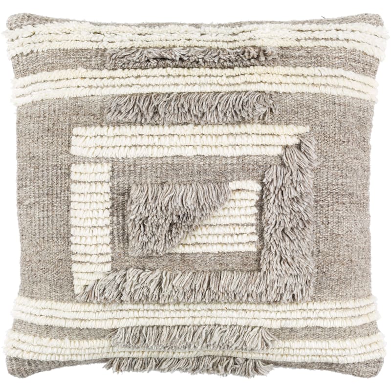 Vragi Modern Hand Knotted Throw Pillow
