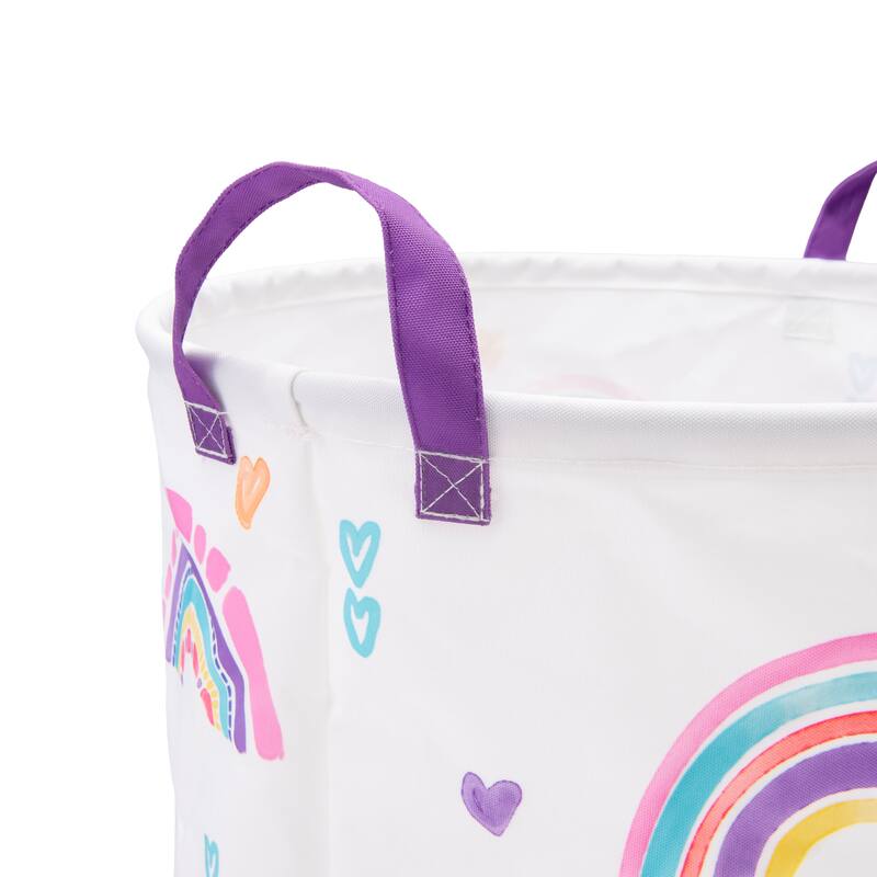 Rainbow Hearts Round Storage - Round Storage