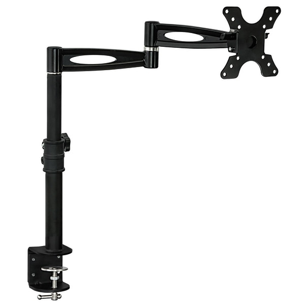 Mount-It! Height-Adjustable Computer Monitor Desk Mount Stand for One LCD Flat Screen Monitor