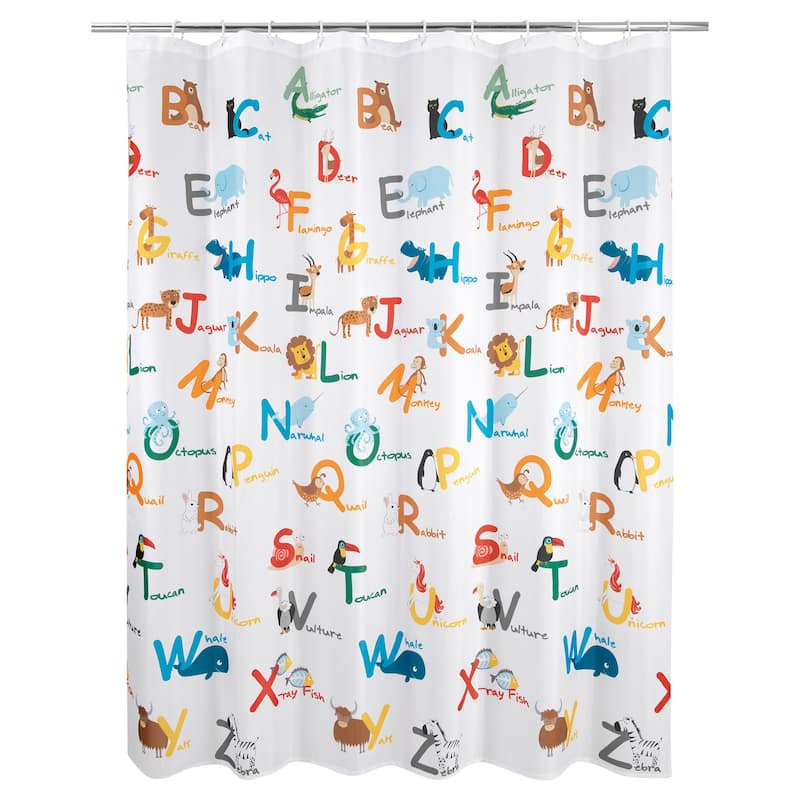 Animal Alphabet Shower Curtain