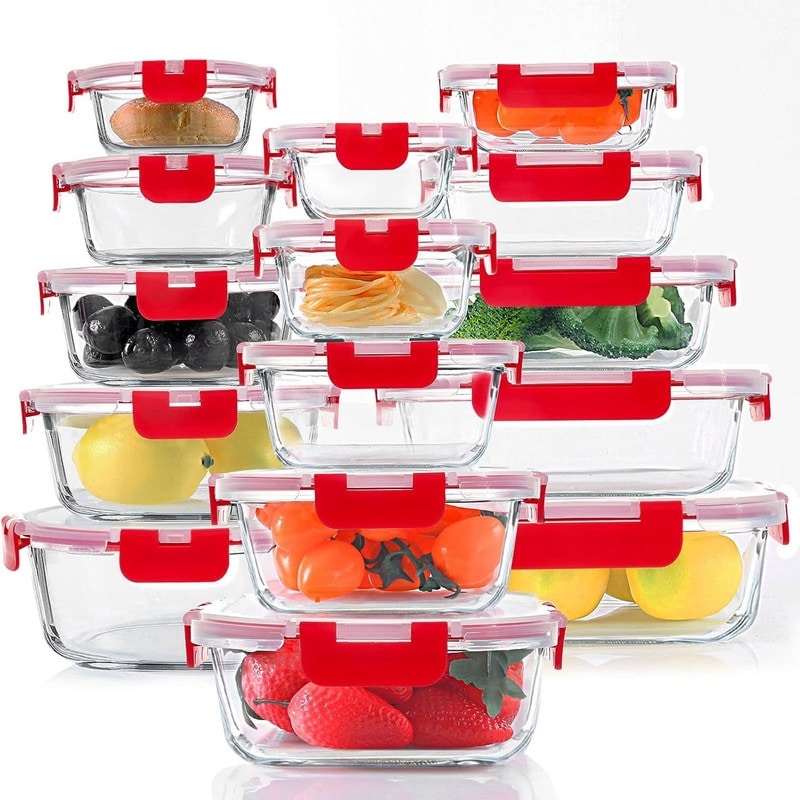 OXO Snap 30-Piece Glass/Plastic Food Storage Container Set + Reviews