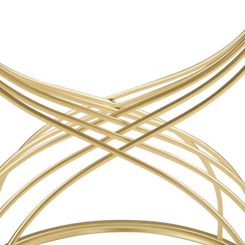Modern Side table [Golden Metal Frame+Black MIirror Top]
