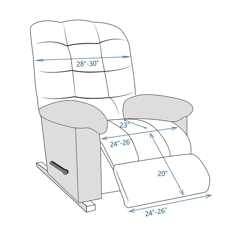 Stonecrest Heated Recliner Chair Cover, Microfiber Recliner Slipcover