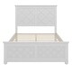 preview thumbnail 4 of 4, Coastal Farmhouse Solid Wood Full Size Bed Frame, No Box Spring Needed, Antique White