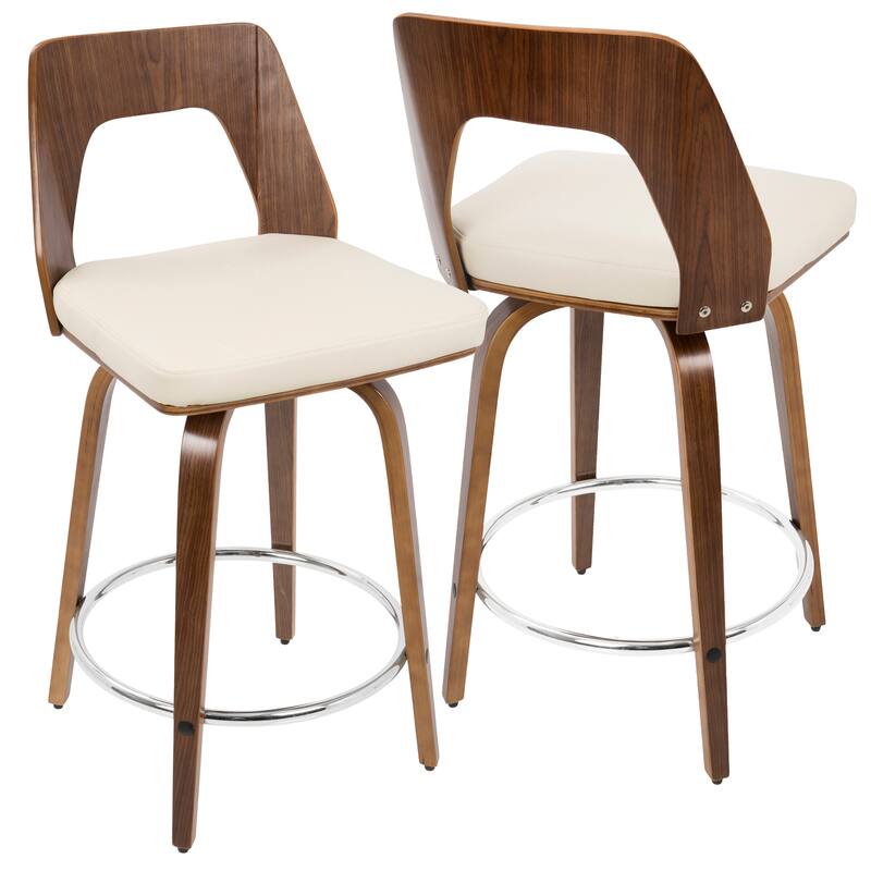 Carson Carrington Culnady Mid-century Modern Counter Stool (Set of 2)