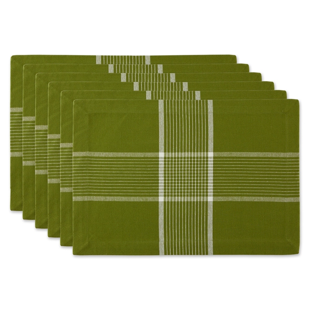 DII Honey Gold Check Placemat (Set of 6)