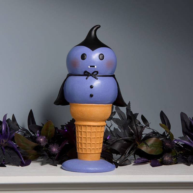 National Tree Company 14" I-Scream Cone, Dracula Halloween Tabletop Decoration - 14 in