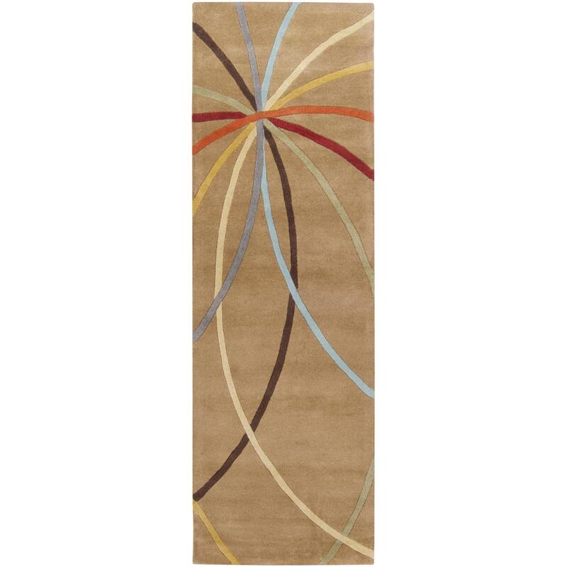 Livabliss Forum Handmade Transitional Wool Area Rug - Multi - 2' 6" x 8'