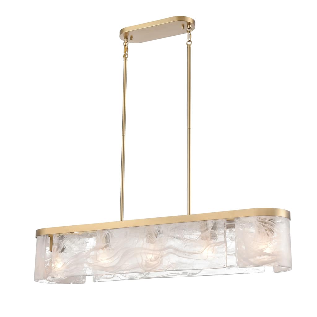 Artcraft Skye 6-Light Island-Light - Brushed Brass Finish