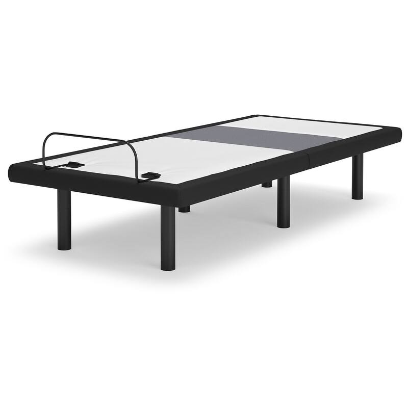 Signature Design by Ashley Best Base with Lumbar and Audio White/Black Adjustable Base