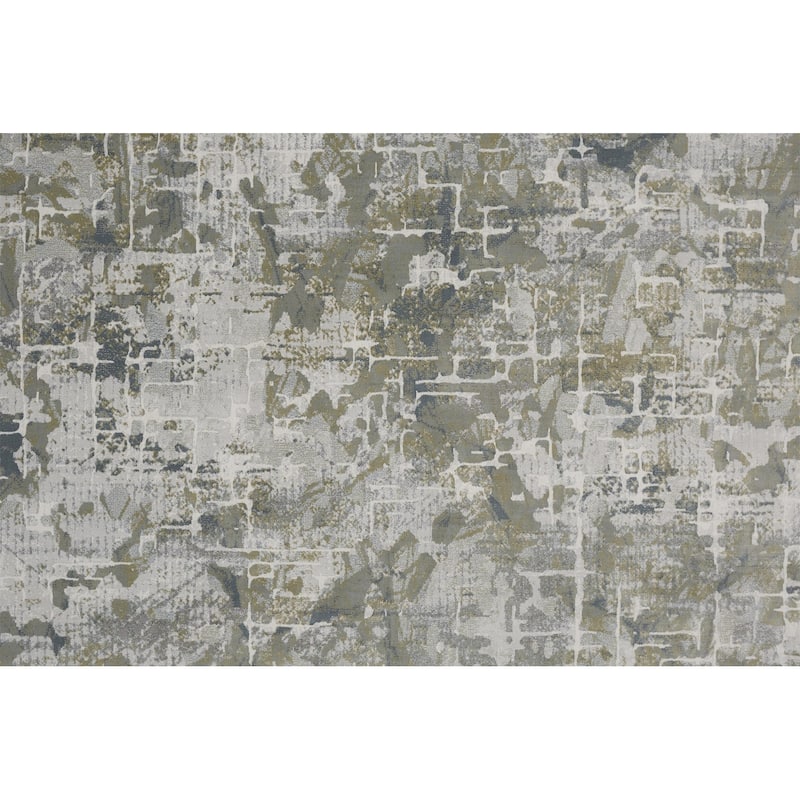 Sota Distressed Abstract Modern Non Skid Stain Resistant Woven Durable Area Rug By HomeRoots - 8' x 10'