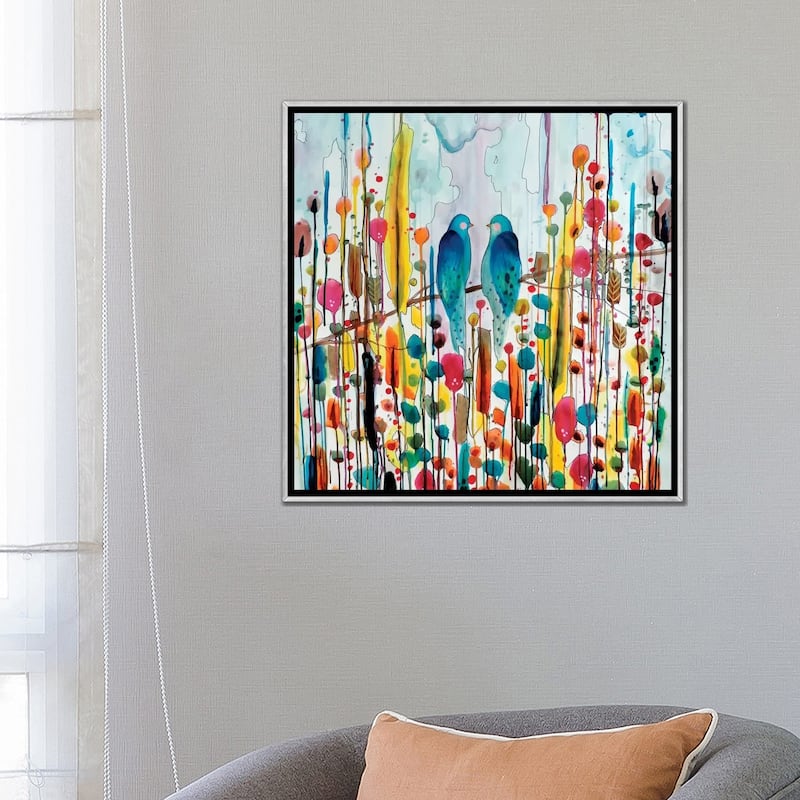 iCanvas "We" by Sylvie Demers Framed