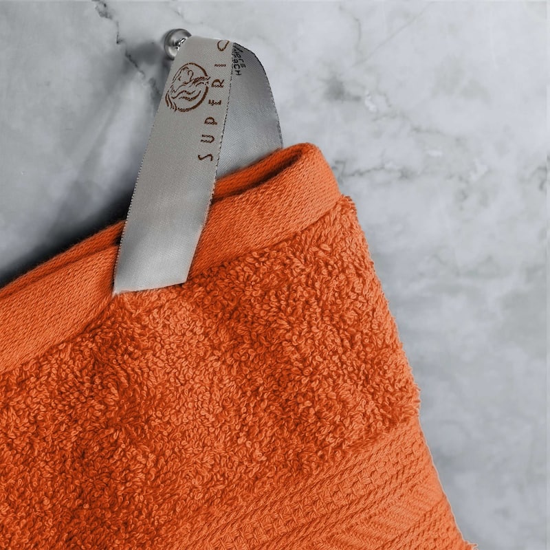 Superior Atlas Cotton Plush Absorbent Heavyweight Hand Towel Set of 6