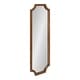 preview thumbnail 44 of 118, Kate and Laurel Hogan Scalloped Wood Framed Mirror 16x48 - Rustic Brown