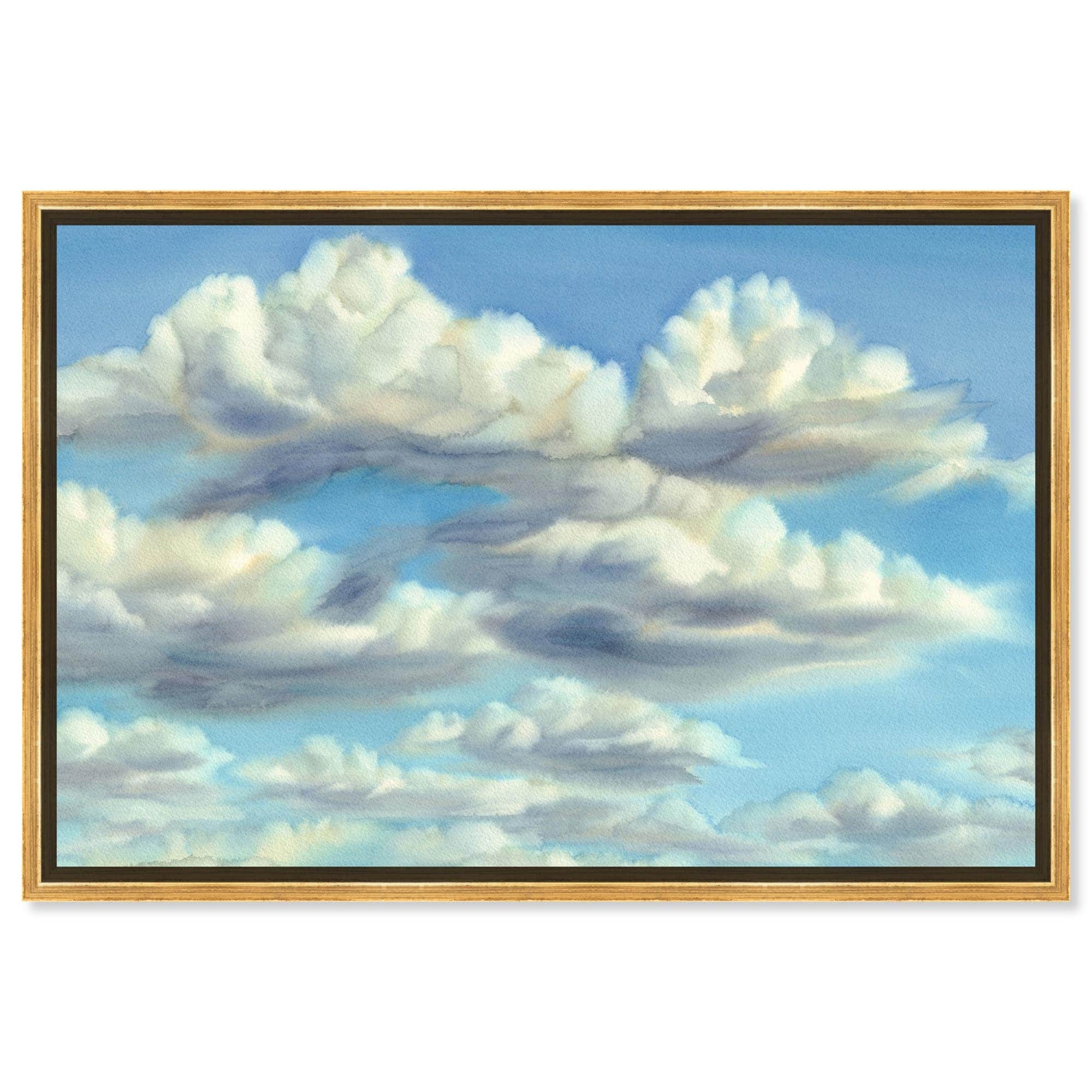 Cotton Clouds Canvas Countryside Wall Art by Art Remedy