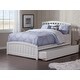preview thumbnail 3 of 5, Richmond Full Bed with Footboard and Twin Trundle in White