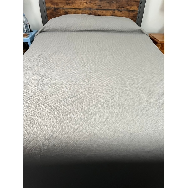 Details about   Historic Charleston Collection King Charles Matelasse Coverlet White 