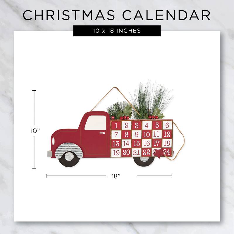 DII Christmas Tree Truck Advent Calendar - Christmas Truck Advent Calendar