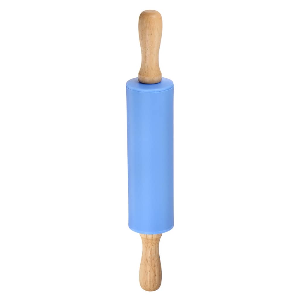 Silicone Rolling Pins for Baking 31cm x 4.2cm Blue