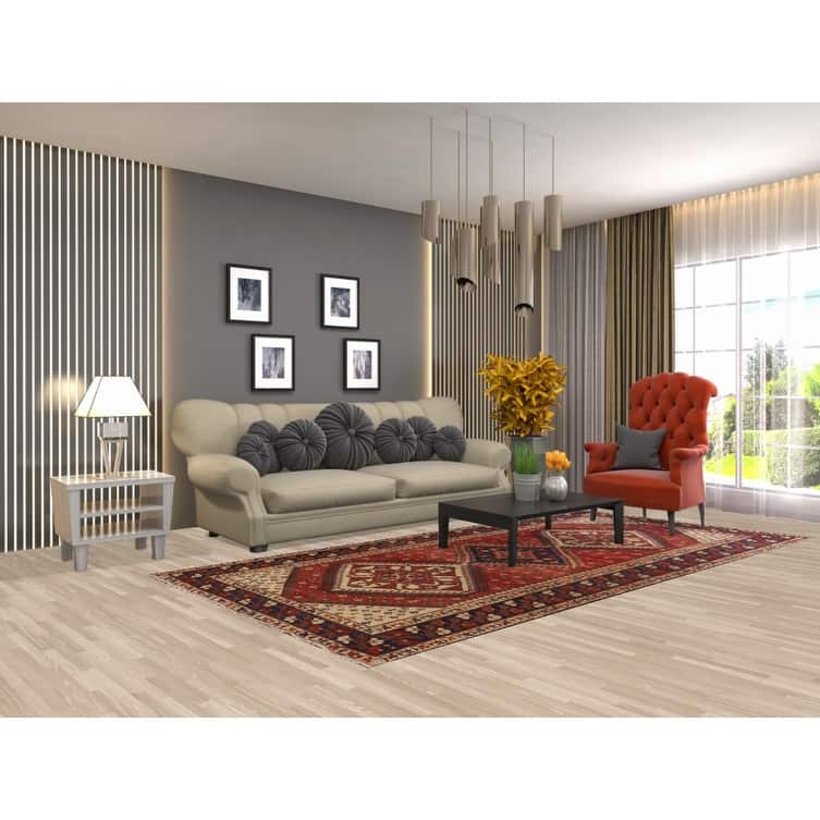 Traditional Bakhtiari Persian Vintage Area Rug Handmade Wool Carpet - 4'11"x 10'1"