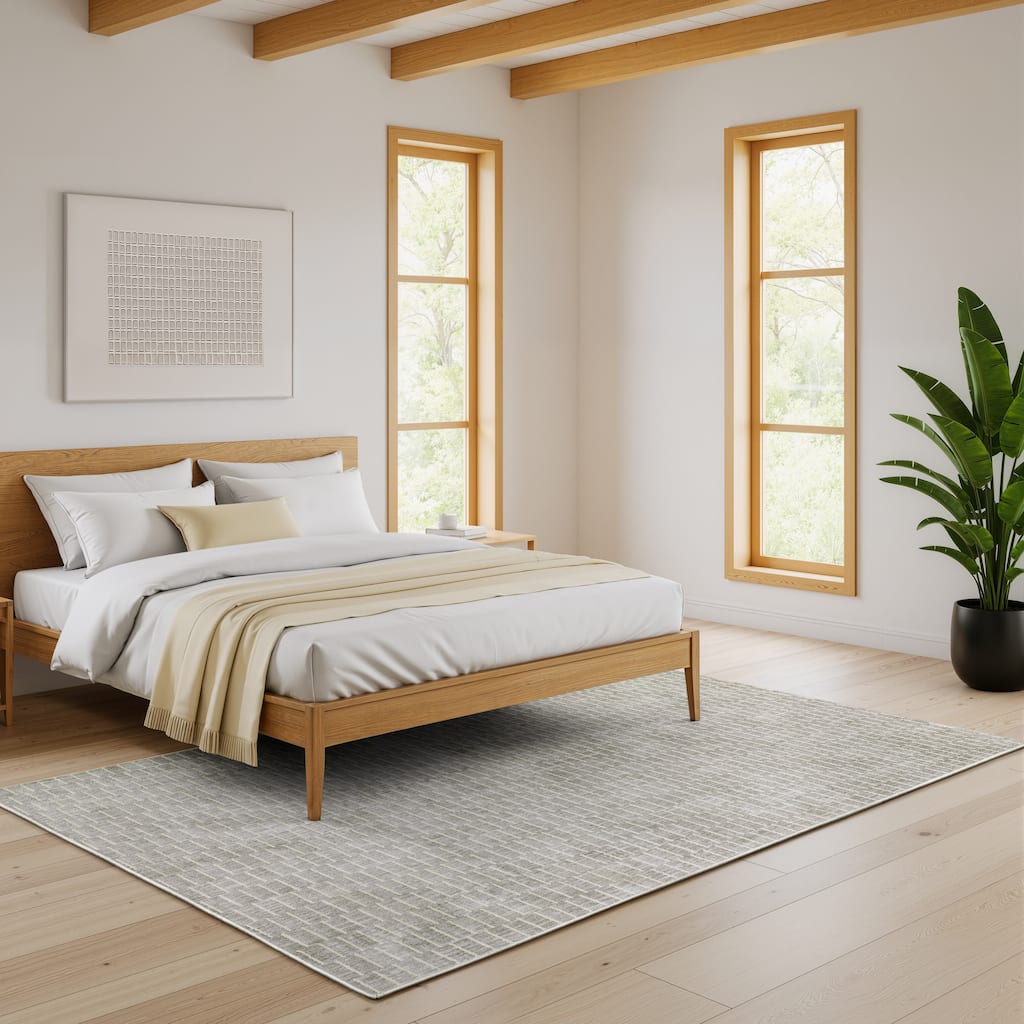 Style Haven Owen Modern Geometric Lines Area Rug