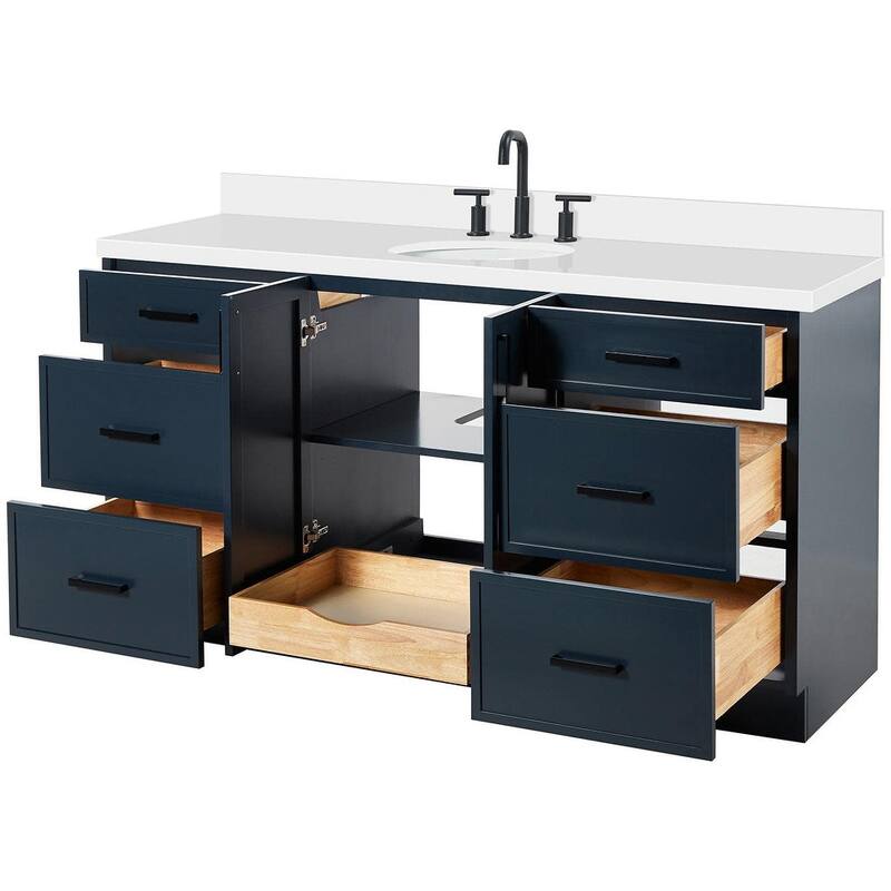 Ariel K67WQOVO Kelly 67" Free Standing Single Oval Basin Vanity Set