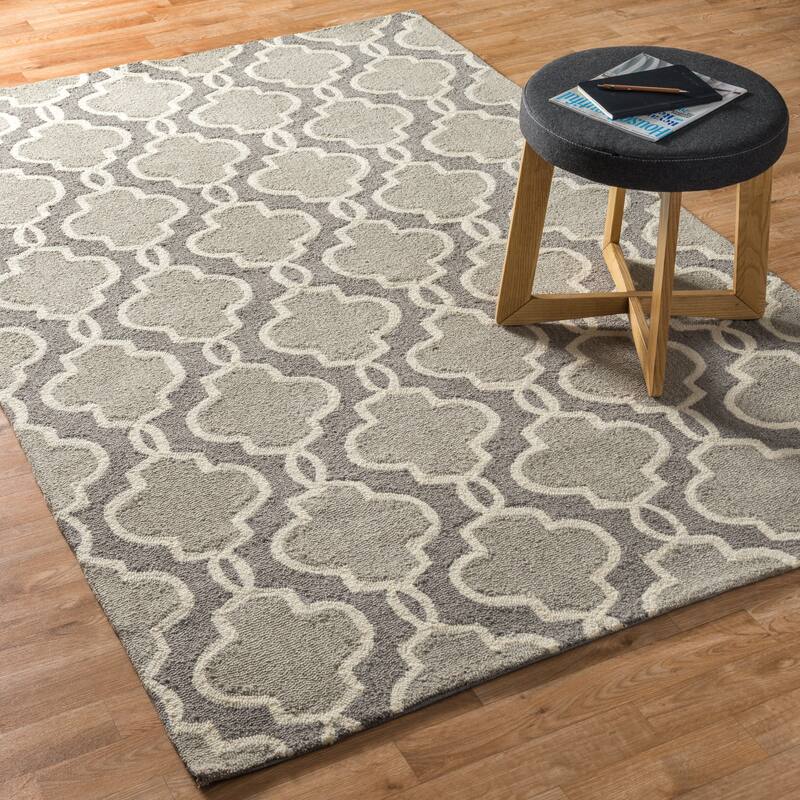 Alexander Home Valentina Hand-hooked Geometric Area Rug