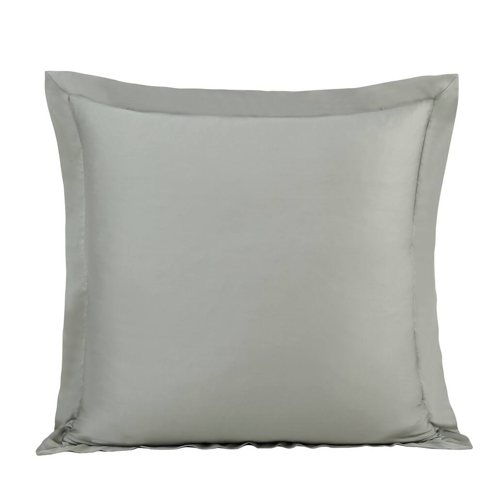 HiEnd Accents Premium 100% Lyocell Silky Soft Modern Contemporary Euro Sham Pillow Cover, 27" x27"