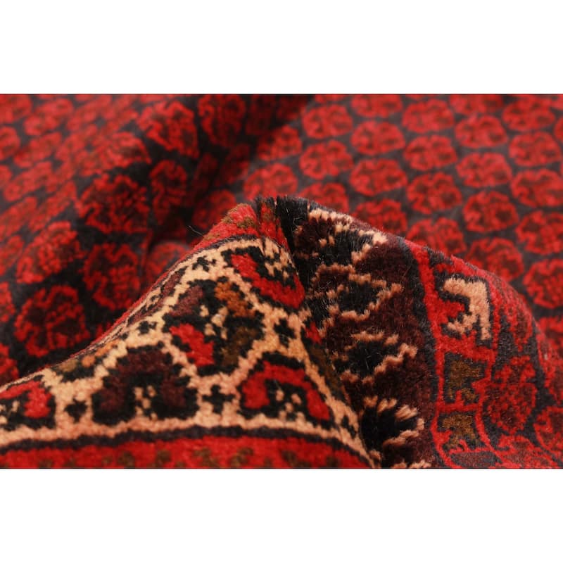 Teimani Red Rug 2'11" x 4'6" - 2'11 x 4'6