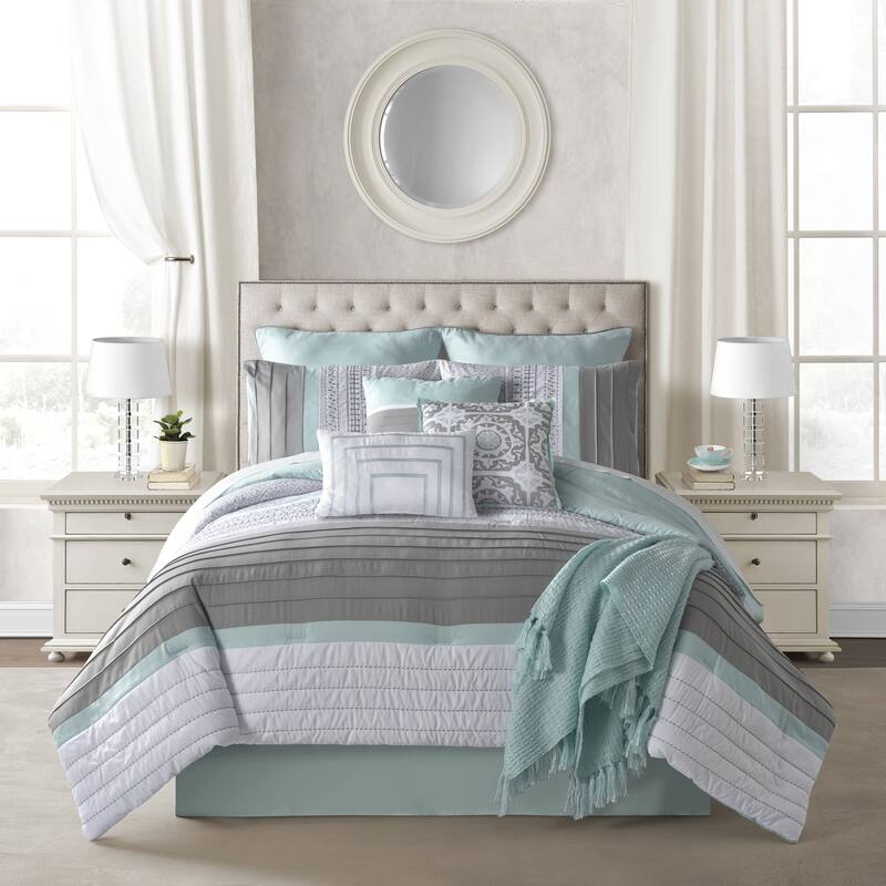 Lanwood Home Mia 10-Piece Comforter Set - Queen