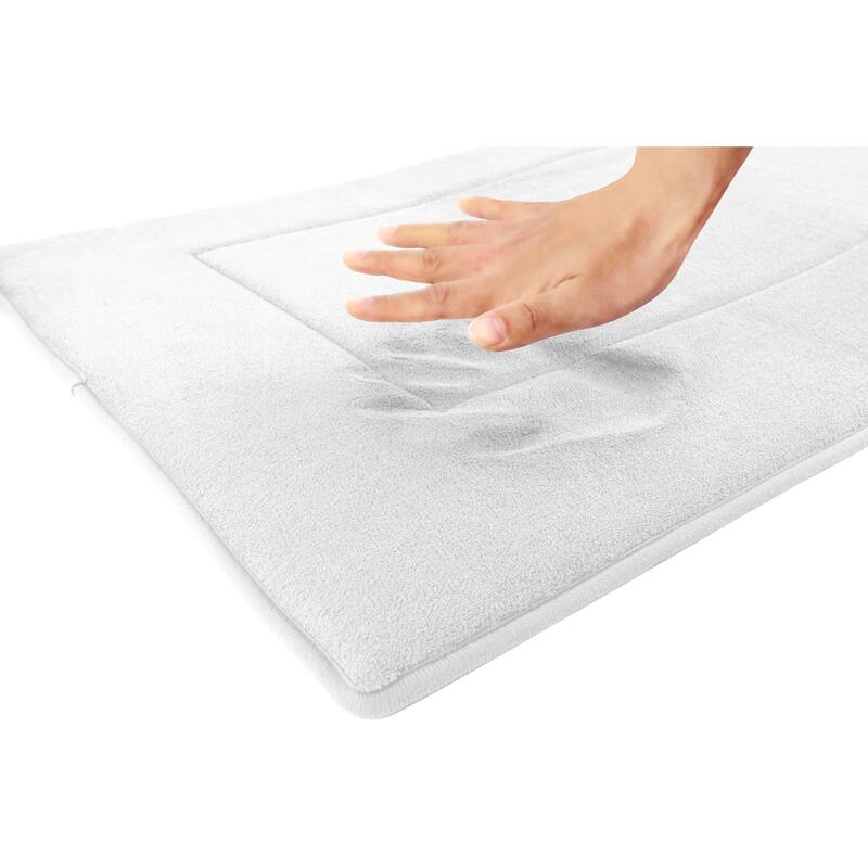 Ultra-Soft Extra-Thick Non-Slip Memory Foam Long Bath Runner Mat 2 ft x 5 ft