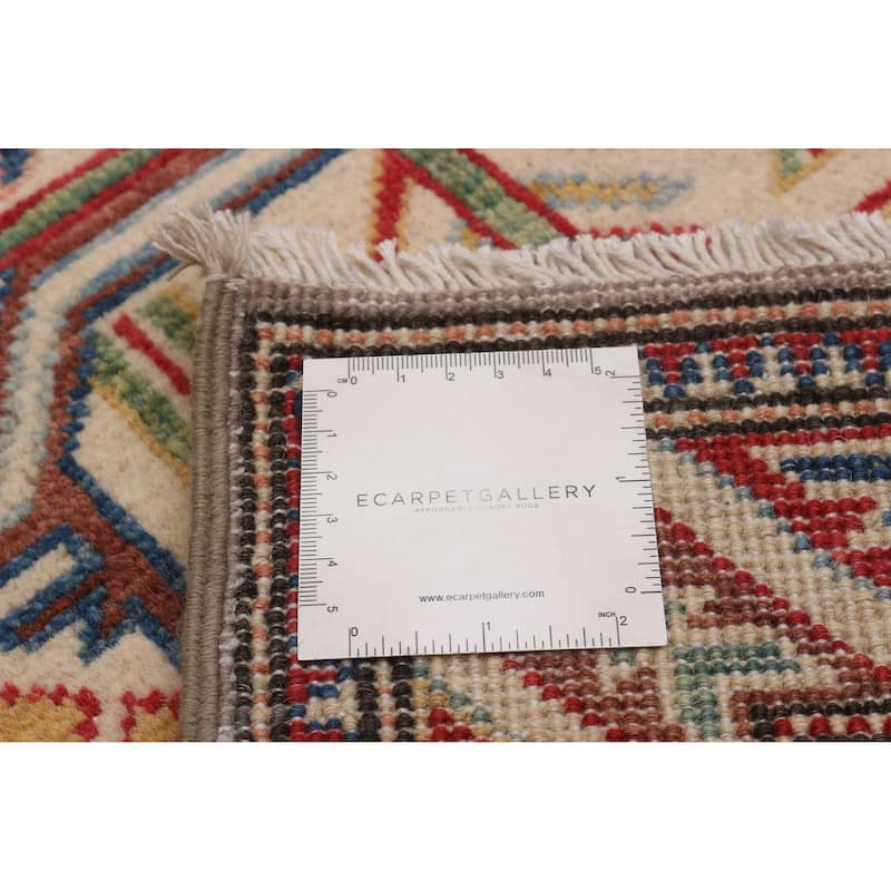 ECARPETGALLERY Hand-knotted Uzbek Ghazni Taupe Wool Rug - 2'8 x 10'0