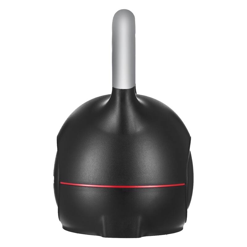 Black Adjustable Kettlebell with 7 Weight Levels ABS Body and Aluminum Handle for Full Workouts - 10 x 10 x 14.1 in