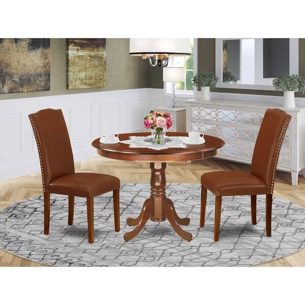 parsons tobacco brown dining table Modern | Wood Table overall it gives you a lot of flexibility on how to use the table Loewen Design Studios