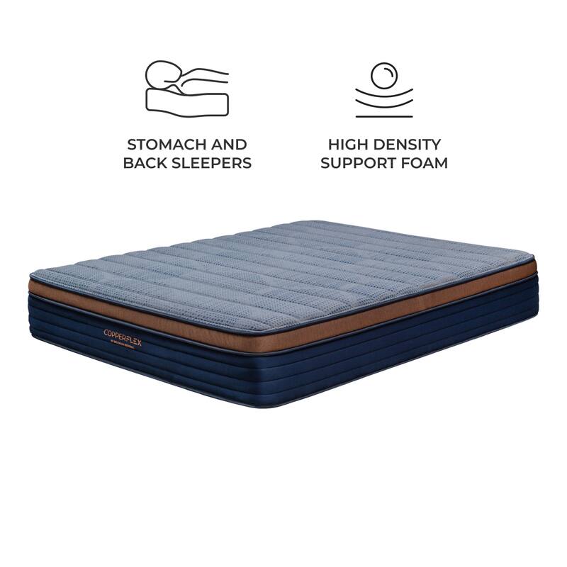 Brooklyn Bedding CopperFlex 12" Foam Mattress with Zoned Foam