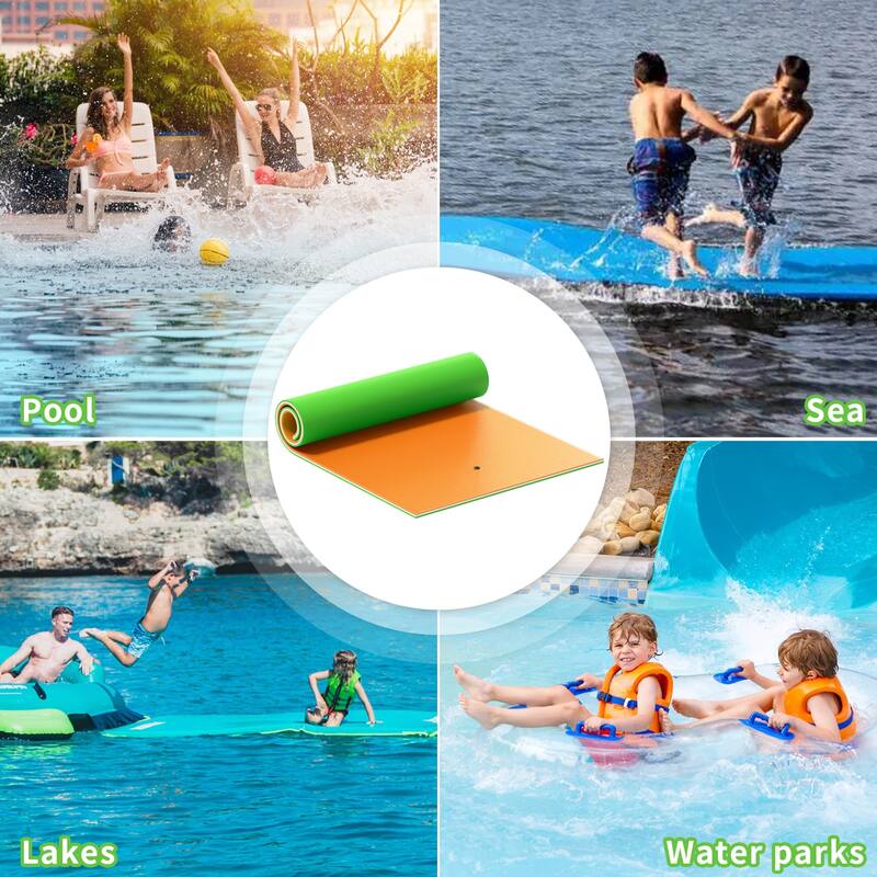 Lily Pad Floating Water Mat 3 Layer for Water Recreation and Relaxing