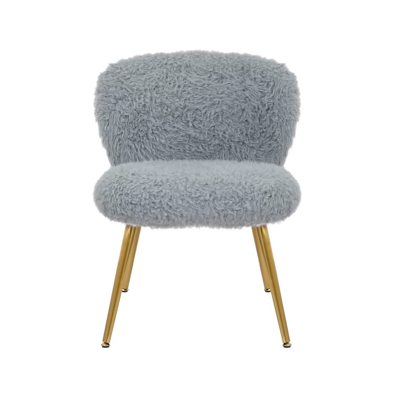 Porthos Home Hazel Dining Chairs, Plush Upholstery, Gold Metal Legs
