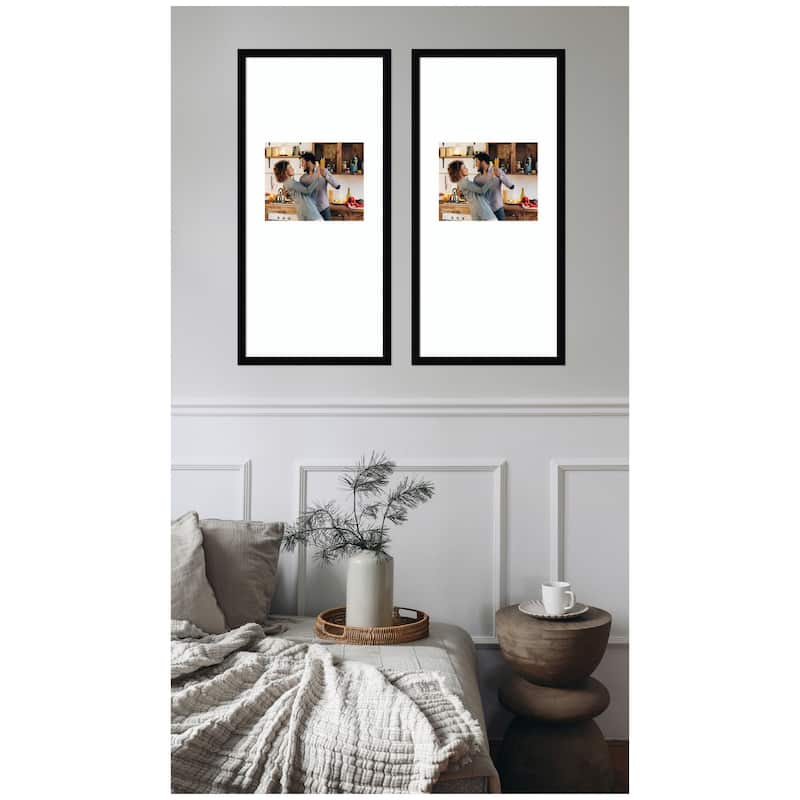 Kate and Laurel Svelte Noir Black Photo Frame Set