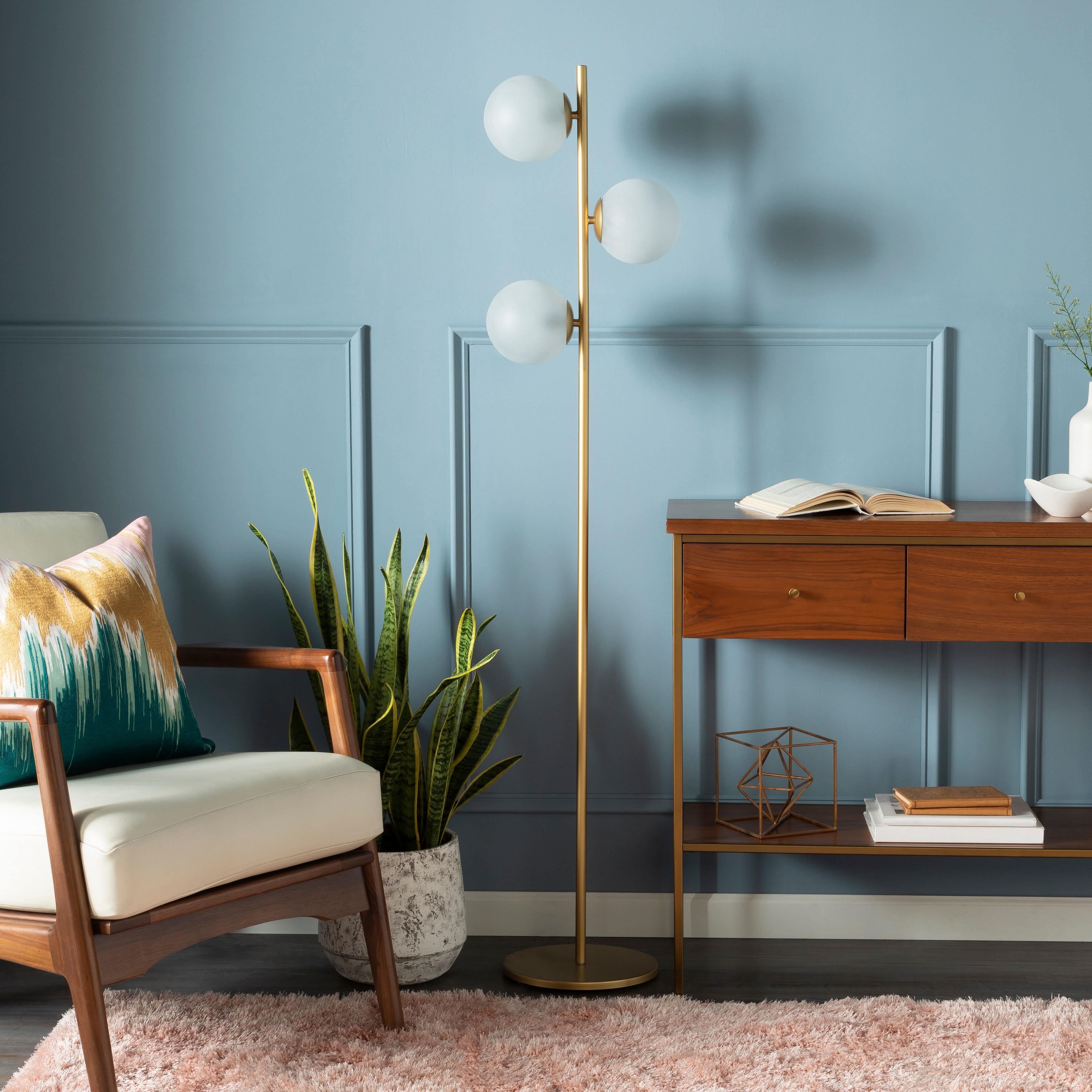 Jacona Modern Triple Sphere Floor Lamp