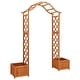 Versatile Wooden Pergola Garden Pergola with Planter Solid Firwood ...