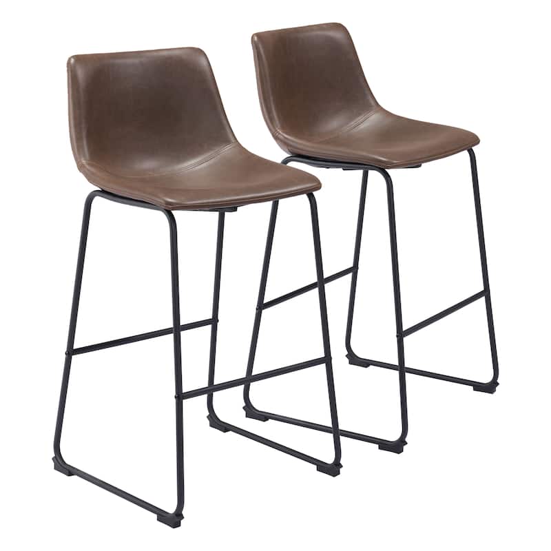 Smart Bar Chair (Set of 2) - 19.7" W x 21.3" D x 39.4" H
