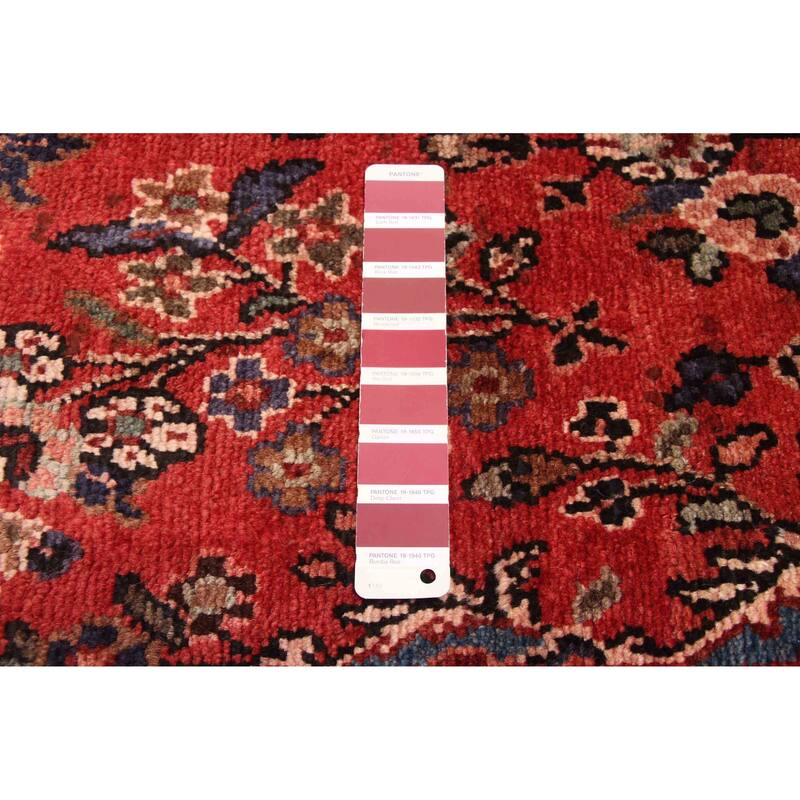 ECARPETGALLERY Hand-knotted Andelz Red Wool Rug - 2'8 x 12'2
