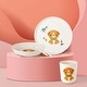 preview thumbnail 5 of 9, 5pcs Bamboo Fiber Kids Dinnerware Set-Bear /dog Style
