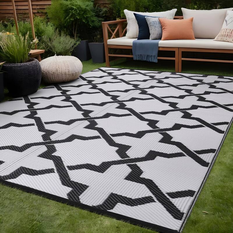 Beverly Rug Reversible Trellis Pattern Indoor/ Outdoor Area Rug