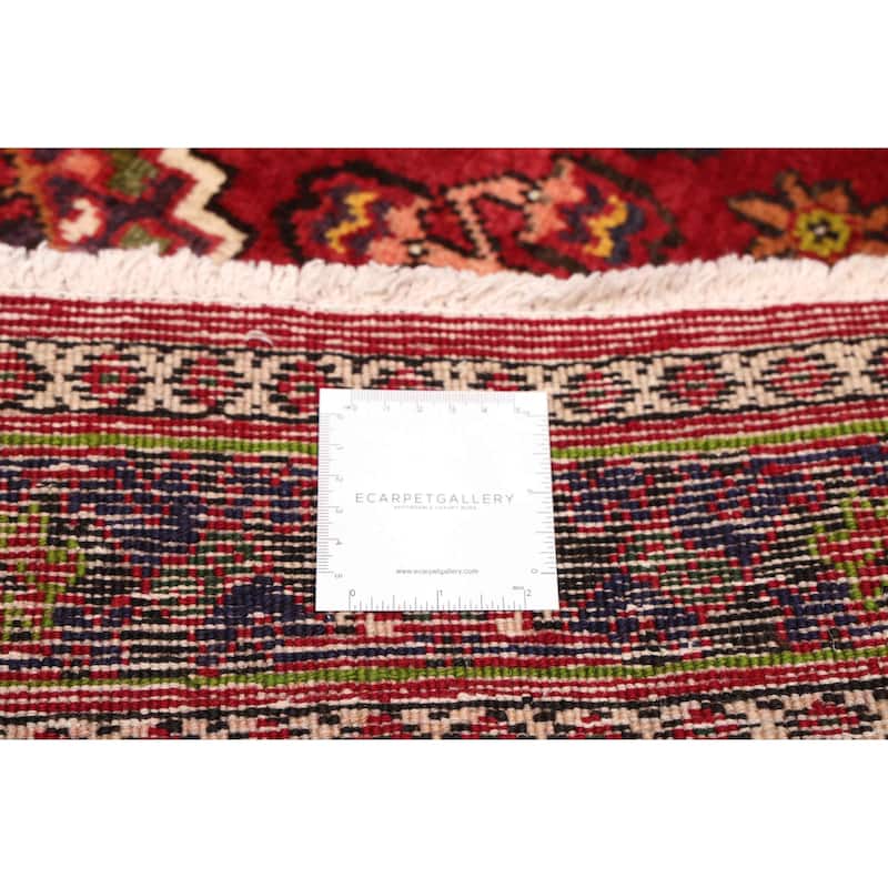 ECARPETGALLERY Hand-knotted Kayseri Vintage Dark Red Wool Rug - 4'4 x 7'7