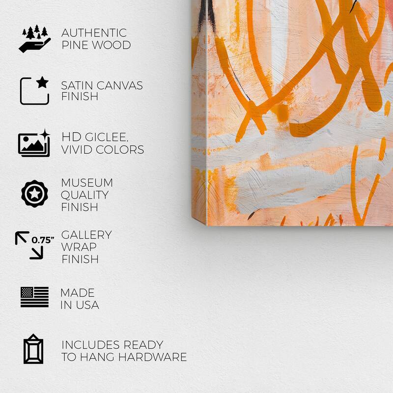 Wynwood Studio Canvas Abstract Tan and Taupe II Brown and Dark Yellow Modern & Contemporary Wall Art Canvas Print