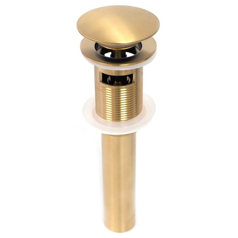 Pop Up Drain assembly with Cap with Overflow For under mount Installation