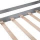 preview thumbnail 12 of 10, Twin Size Low Loft Wood House Bed with Two Drawers, Grey