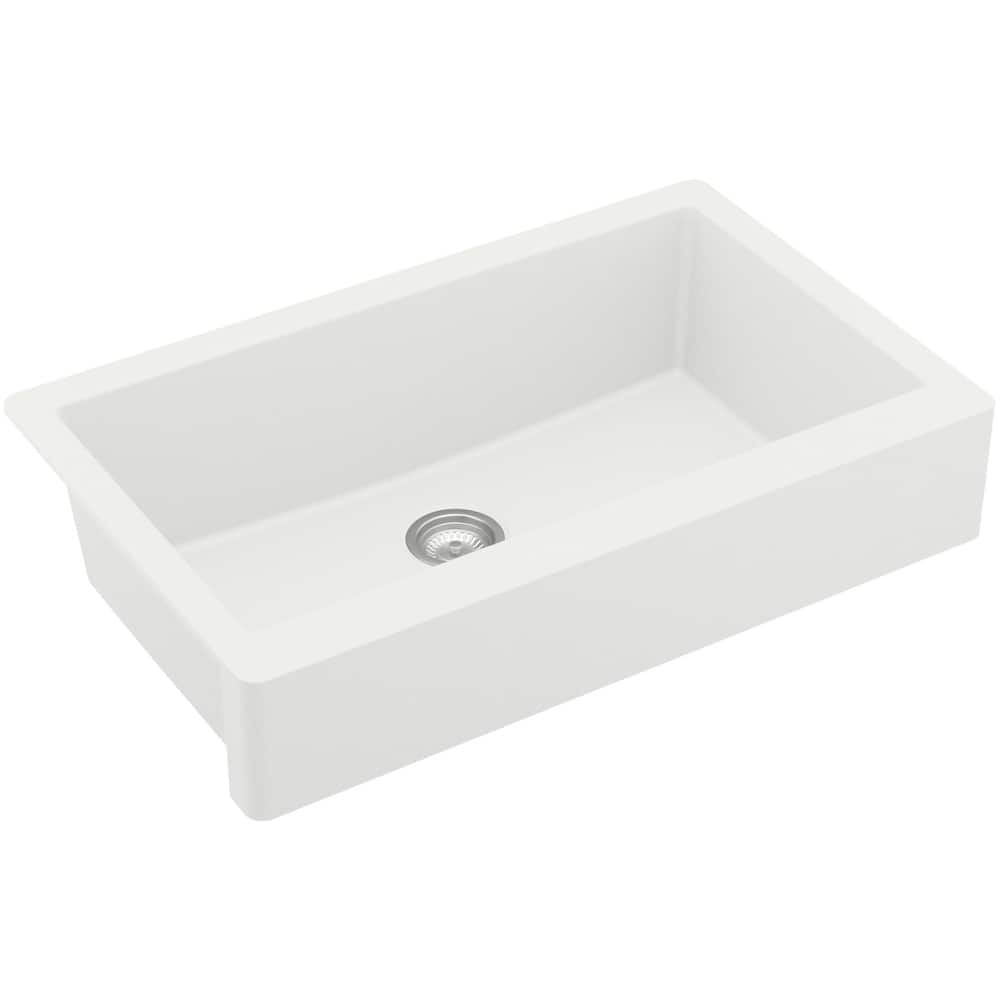 Karran USA QAR-740 Retrofit Farmhouse/Apron-Front Quartz/Granite 34"