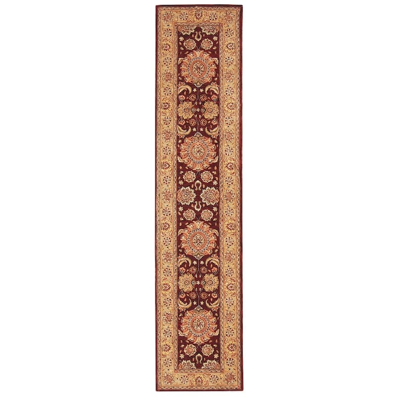 SAFAVIEH Handmade Persian Court Amiya Traditional Oriental Wool Rug - 2'6" x 12' Runner - Red